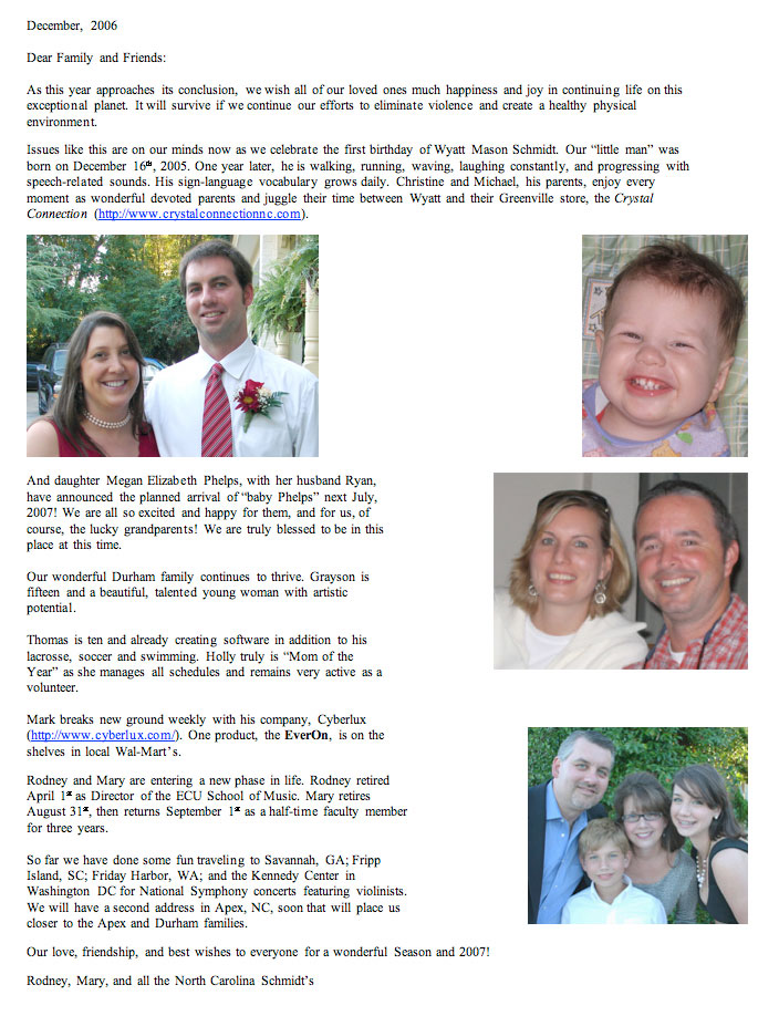 2007 Holiday Greetings